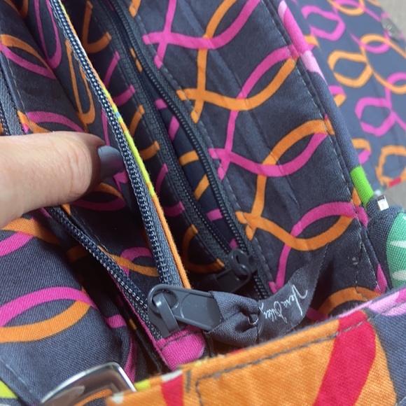 Like new Vera Bradley floral grey double strap shoulder bag - Picture 6 of 14